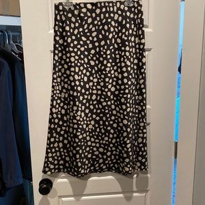 Spotted swing skirt midi Loft